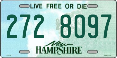 NH license plate 2728097