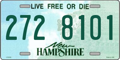 NH license plate 2728101