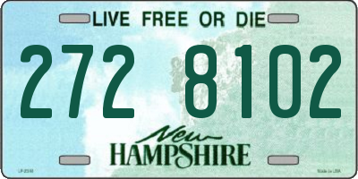 NH license plate 2728102