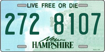 NH license plate 2728107