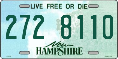 NH license plate 2728110