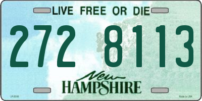 NH license plate 2728113