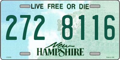 NH license plate 2728116