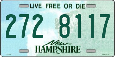 NH license plate 2728117