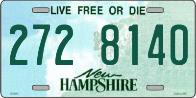 NH license plate 2728140