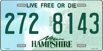 NH license plate 2728143