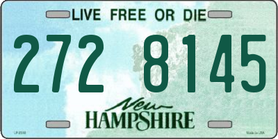 NH license plate 2728145