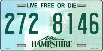 NH license plate 2728146