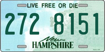 NH license plate 2728151