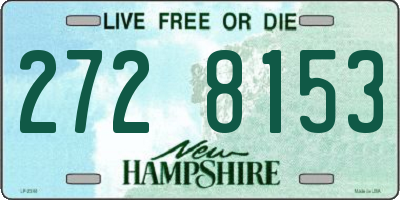NH license plate 2728153