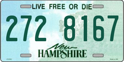 NH license plate 2728167