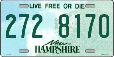 NH license plate 2728170