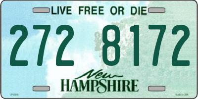 NH license plate 2728172