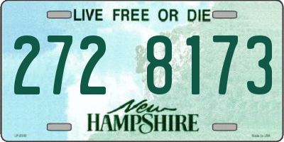 NH license plate 2728173