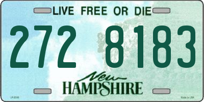 NH license plate 2728183