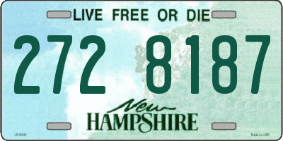 NH license plate 2728187