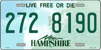 NH license plate 2728190