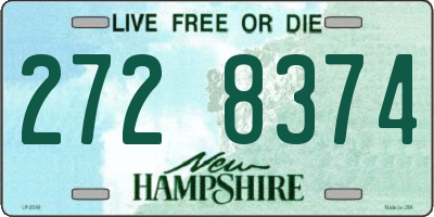 NH license plate 2728374
