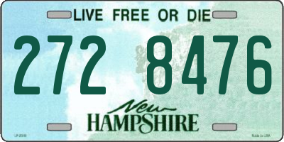 NH license plate 2728476