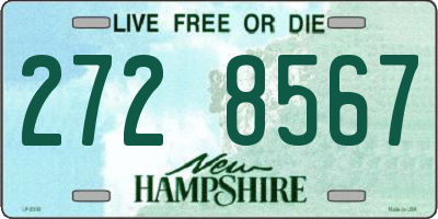 NH license plate 2728567