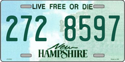 NH license plate 2728597