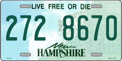 NH license plate 2728670