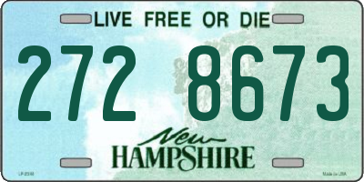 NH license plate 2728673