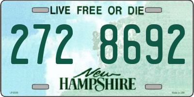 NH license plate 2728692