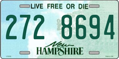 NH license plate 2728694