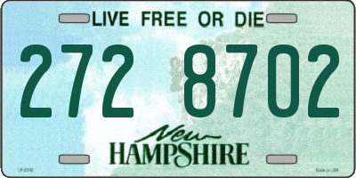 NH license plate 2728702