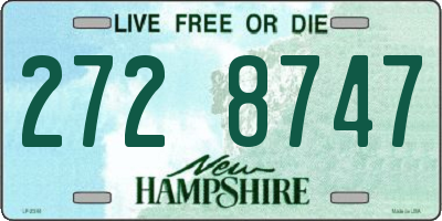 NH license plate 2728747