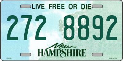 NH license plate 2728892
