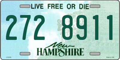NH license plate 2728911