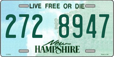 NH license plate 2728947