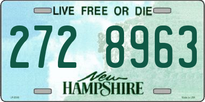 NH license plate 2728963