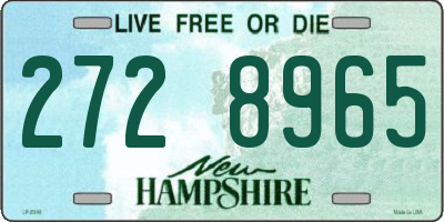 NH license plate 2728965