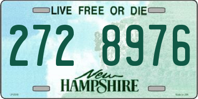 NH license plate 2728976