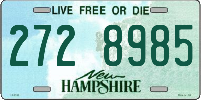 NH license plate 2728985