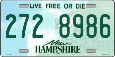NH license plate 2728986