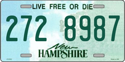 NH license plate 2728987