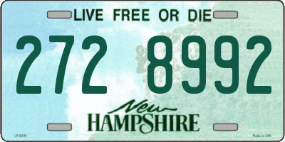 NH license plate 2728992