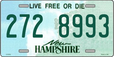 NH license plate 2728993