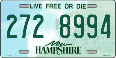 NH license plate 2728994