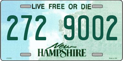NH license plate 2729002