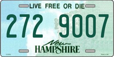 NH license plate 2729007