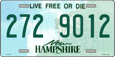 NH license plate 2729012