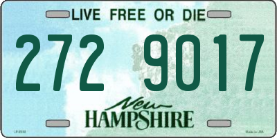 NH license plate 2729017