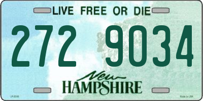 NH license plate 2729034