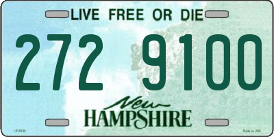 NH license plate 2729100