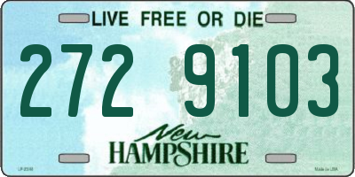 NH license plate 2729103